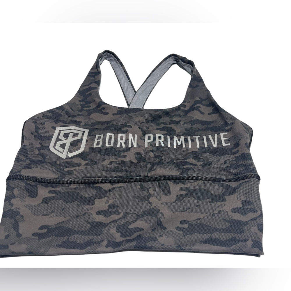 Born Primitive Intensity Sports Bra Crop Top- Camo